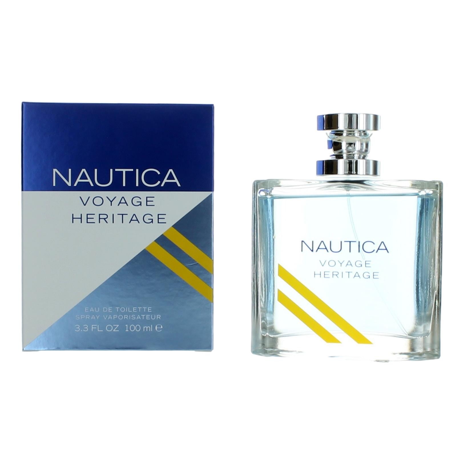 Bottle of Nautica Voyage Heritage by Nautica, 3.3 oz Eau De Toilette Spray for Men